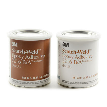 3M Scotch-Weld 2216 環(huán)氧樹(shù)脂粘合劑 透明 1夸脫 罐套裝